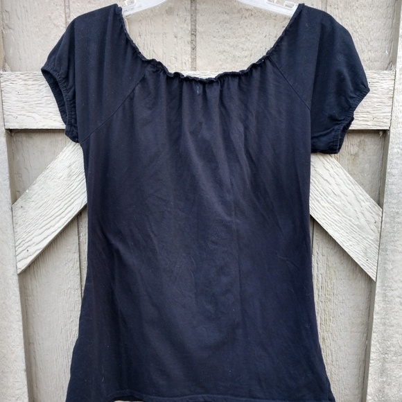 Adobe Star black white stitch applique top - Picture 2 of 8